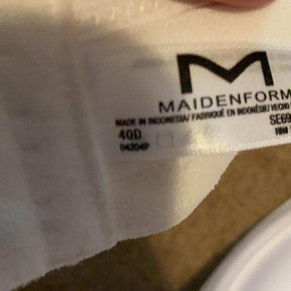 Ladies Maidenform White Strapless Bra-Size 40D - Picture 4 of 5